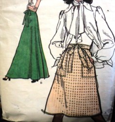 8518 EZ VOGUE BACK WRAP A-LINE SKIRT LENGTHS PATTERN 25''WST